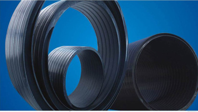 Composite flat wall plastic-steel embedded type seamless drain pipe series
